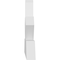 Ekena Millwork Saratoga Architectural Grade PVC Gable Bracket, 84"W x 14"H x 2"D x 4"F, 4/12 Pitch GBP084X14X0204SAR00 - alternate 5